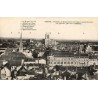 CPA Troyes Aube vue générale avec cathédrale, églises et Magasins Réunis