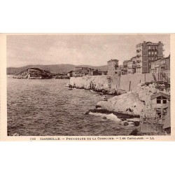 CPA Marseille Promenade de la Corniche et ancien littoral des Catalans