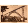 CPA Cantal viaduc de Garabit, arche métallique et ouvrage ferroviaire