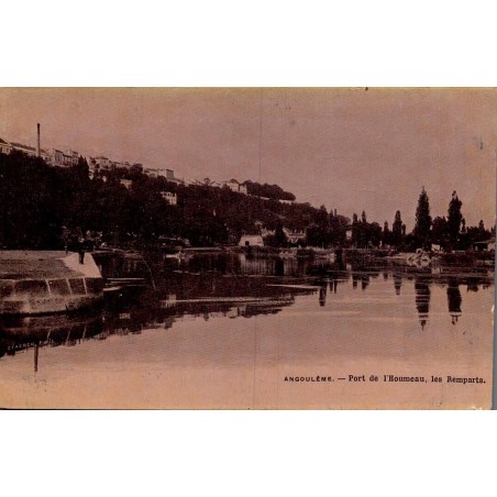 CPA Angoulême Port de l’Houmeau et remparts, carte écrite en 1910
