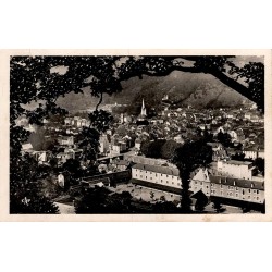 CPSM Bort-les-Orgues vue générale de la ville en Corrèze en 1953