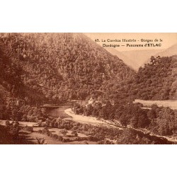 CPA Eylac panorama des Gorges de la Dordogne en Corrèze, carte circulée en 1935