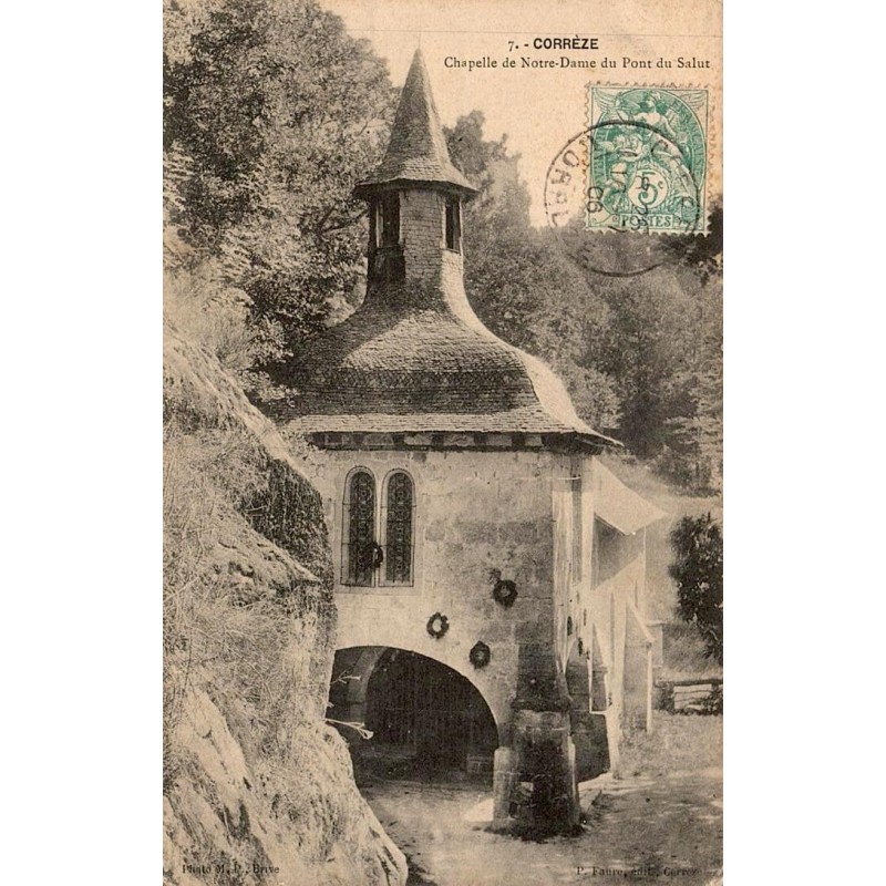 CPA Corrèze chapelle Notre-Dame du Pont du Salut, vue ancienne