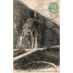 CPA Gimel Rocher de la Vierge et Chemin des Cascades en Corrèze, 1906