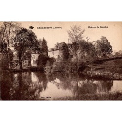 CPA Chamboulive Château de Gourdon et pièce d’eau en Corrèze