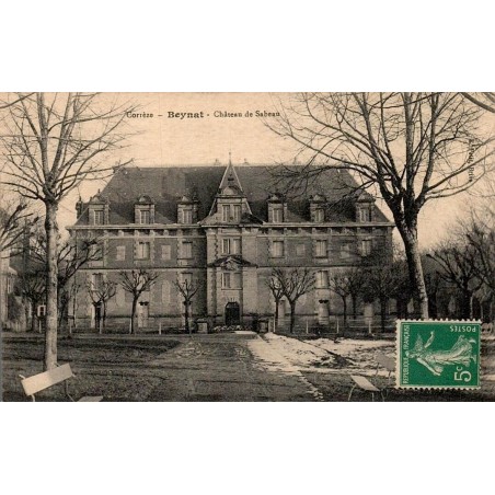 CPA Beynat Château de Sabeau, vue ancienne de la demeure en Corrèze