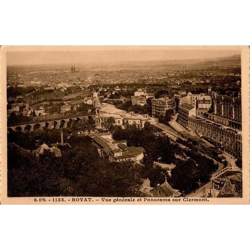 G. D'O -1133- ROYAT - Vue Générale et Panorama sur Clermont
