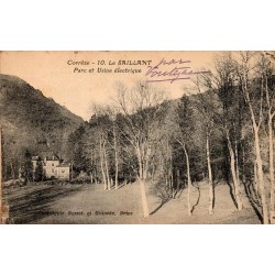 CPA Le Saillant Corrèze parc et usine électrique, Phototypie Bessot et Guionie