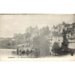 CPSM Uzerche Corrèze, les Vieux Châteaux dominant la Vézère