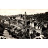 CPSM Uzerche Corrèze, vue générale de la Perle du Limousin, carte circulée en 1960