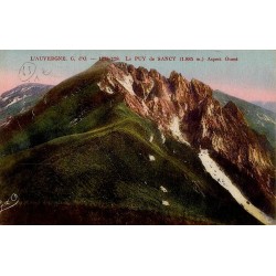 Carte postale ancienne du Puy-de-Sancy vue ouest, datée de 1885