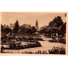 CPSM Brive place Thiers et jardin public en Corrèze, vue ancienne