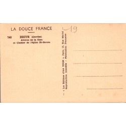 CPSM Brive – Avenue de la Gare et église Saint-Sernin – Corrèze 19