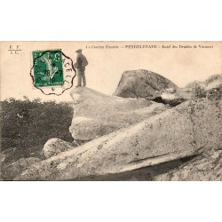 CPA Peyrelevade Autel des Druides de Vinzanet en Corrèze, circulée en 1907