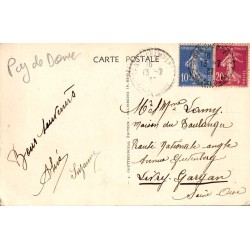 Carte postale ancienne Auvergne – Chaîne des Dômes et cratères