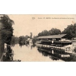 CPA Brive Corrèze anciens lavoirs et bords de la rivière Corrèze