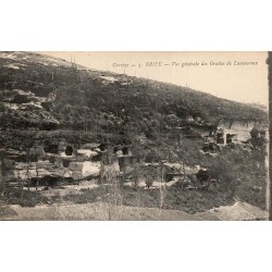CPA Brive Corrèze vue générale des Grottes de Lamouroux circulée en 1916