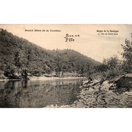 CPA Gorges de la Dordogne Bac de Saint-Jean en Corrèze Collection Eyboulet