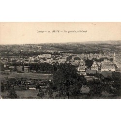 CPA Brive vue générale côté Ouest voies ferrées Corrèze Bessot et Guionie
