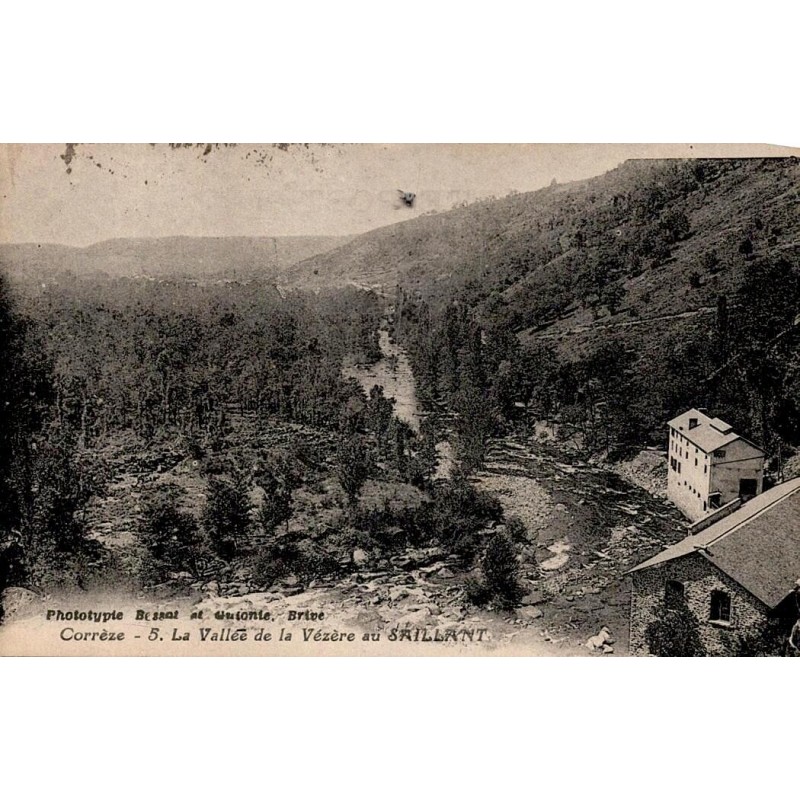CPA Le Saillant vallée de la Vézère en Corrèze vue panoramique ancienne