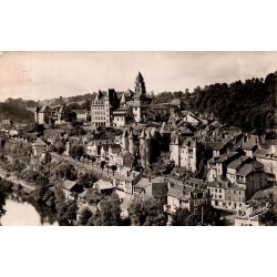 CPSM Uzerche La Perle du Limousin vue générale et Vézère en Corrèze
