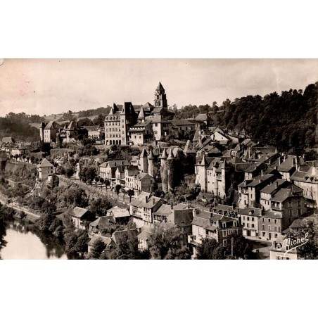 CPSM Uzerche La Perle du Limousin vue générale et Vézère en Corrèze