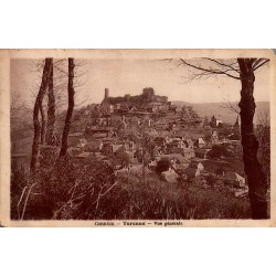 CPA Turenne en Corrèze vue générale du village dominé par le château