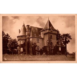 CPSM Juillac Corrèze château de Chabrignac et ses tours