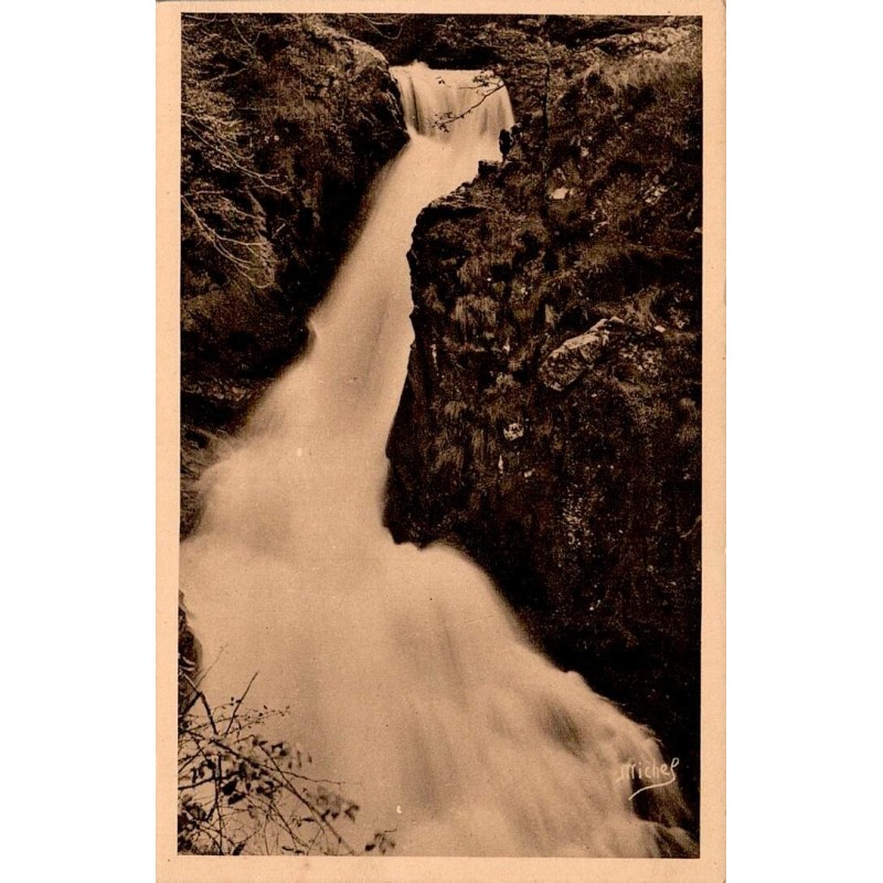 CPSM Gimel-les-Cascades deuxième chute La Redole en Corrèze