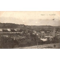CPA Tulle Corrèze vue générale panoramique de la ville au début du XXe siècle
