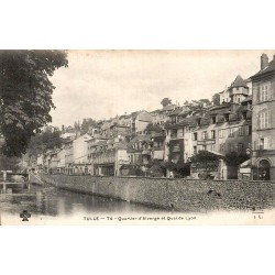 CPA Tulle – Quartier d'Alverge et Quai de Lyon – Corrèze 19