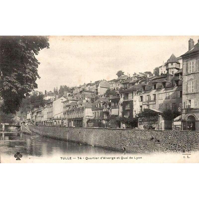 CPA Tulle – Quartier d'Alverge et Quai de Lyon – Corrèze 19