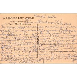 CPSM Bort-les-Orgues – Les Orgues, massif rocheux – Corrèze 19