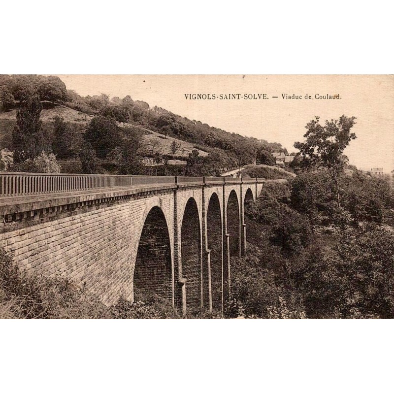 CPA Vignols-Saint-Solve viaduc de Coulaud en Corrèze, vue des grandes arches
