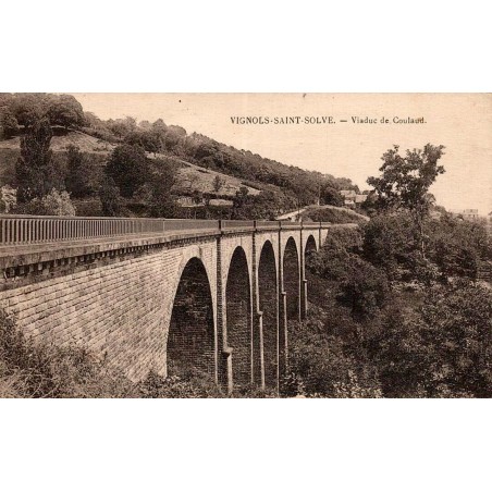 CPA Vignols-Saint-Solve viaduc de Coulaud en Corrèze, vue des grandes arches