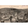 CPA Tulle panorama sur les quais, Corrèze et cathédrale, juillet 1919