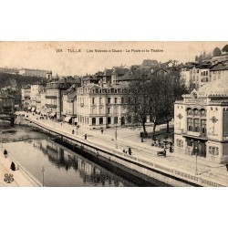 CPA Tulle Nouveaux Quais avec la Poste et le Théâtre Municipal en Corrèze