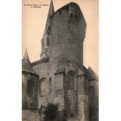 CPA Le Dorat abside de l'église collégiale en Haute-Vienne, vue ancienne