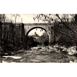 CPSM Treignac Pont Finot sur la Vézère, vue photographique par Michel