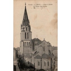 CPA Brive église Saint-Martin, clocher et abside, Corrèze