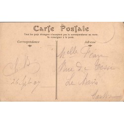 Carte postale ancienne Biarritz phare vue des rochers