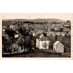 CPSM Meymac Corrèze vue générale du bourg et paysage de Haute-Corrèze
