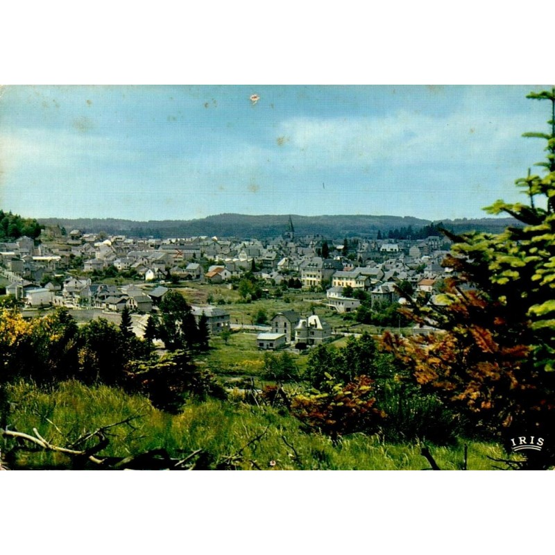 CPSM Ussel en Corrèze, vue générale de la ville et paysage de Haute-Corrèze