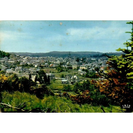 CPSM Ussel en Corrèze, vue générale de la ville et paysage de Haute-Corrèze