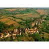 CPM Curemonte Corrèze vue aérienne du village et de son patrimoine architectural