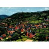 CPSM Collonges-la-Rouge Corrèze vue générale aérienne du village et de ses tours