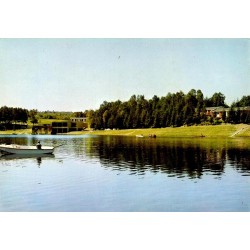 CPSM Égletons lac et village vacances Arts et Vie Corrèze 1977