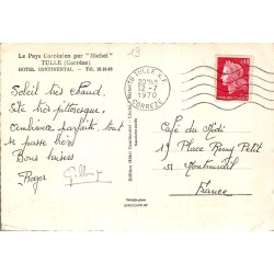 CPSM Tulle – Hôtel Continental en Corrèze – 1970