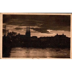 Carte postale ancienne Bayonne coucher de soleil