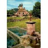 CPSM Collonges-la-Rouge Castel de Maussac et ancien abreuvoir en Corrèze en 1971